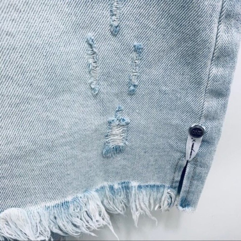 NWT One Teaspoon • High-Waist Denim Mini Skirt, 29 - Picture 11 of 16